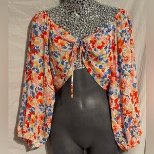 L*Space Puff Sleeve Cropped Top